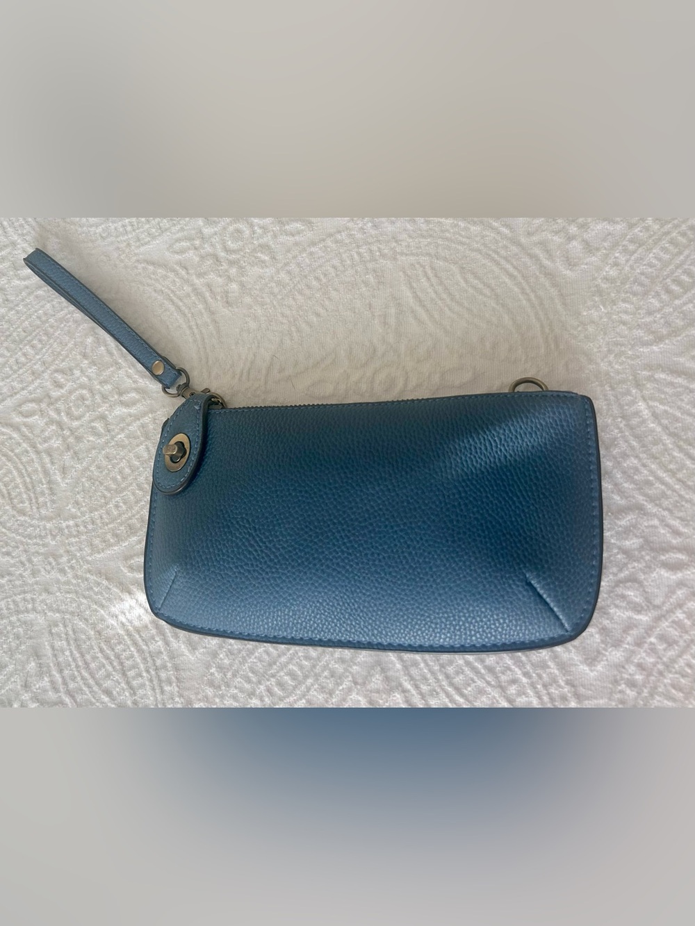 Joy Susan Mini Crossbody Wristlet Clutch, Peacock Blue